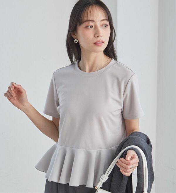 RANAN（ラナン）の「イレヘムペプラムTシャツ（カットソー）」｜詳細画像