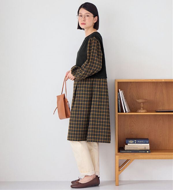 Viola e Viola（ヴィオラ エ ヴィオラ）の「時短コーデ楽ちんドッキングワンピース（ドッキングワンピース）」｜詳細画像