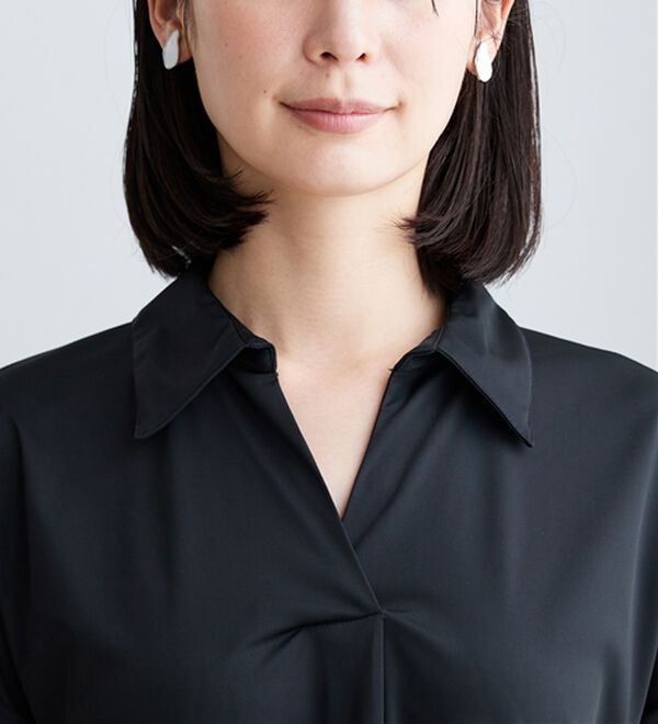 BELLUNA（ベルーナ）の「ヒンヤリ爽快！スキッパーワンピース（その他ワンピース）」｜詳細画像