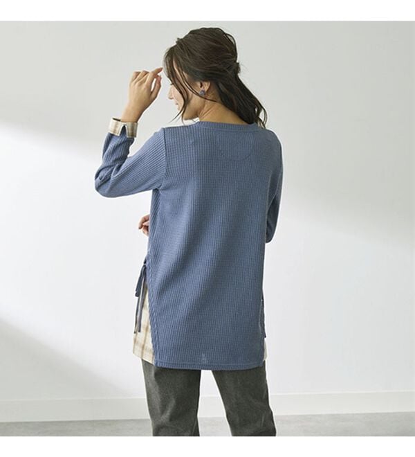 BELLUNA（ベルーナ）の「異素材重ね着風チュニック（チュニック）」｜詳細画像