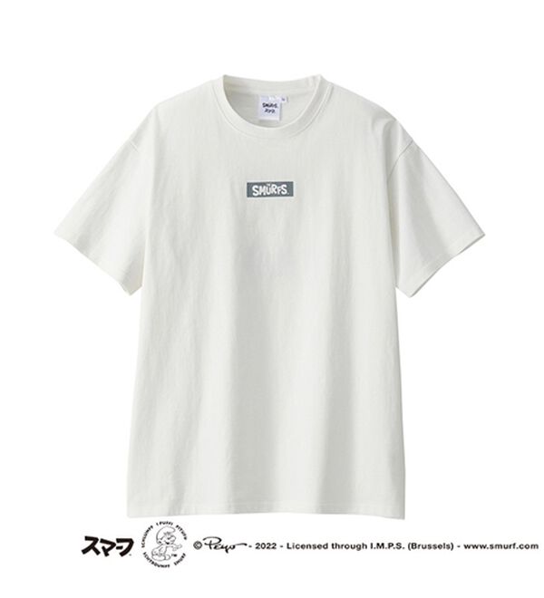 GeeRA（ジーラ）の「【スマーフ】コラボプリントＴシャツ（カットソー）」｜詳細画像