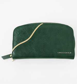 BELLUNA（ベルーナ）の「＜クロコダイル＞大きさが程よい財布（財布・パスケース）」｜グリーン