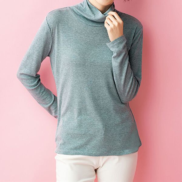 BELLUNA（ベルーナ）の「モダールコットン混フライスプルオーバー（カットソー）」｜詳細画像