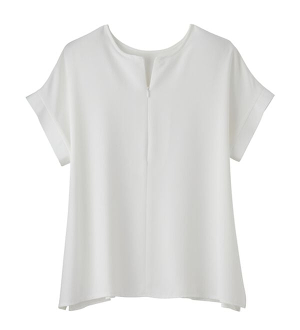 RANAN（ラナン）の「前後2WAYハーフジップブラウス（ブラウス）」｜詳細画像