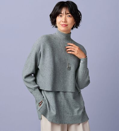 BELLUNA（ベルーナ）の「着回し自在！ニットベストアンサンブル（アンサンブル）」