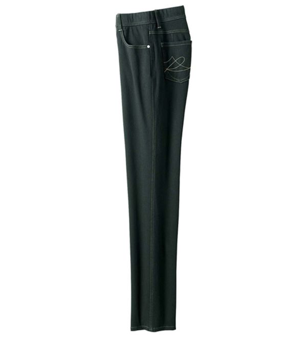 ルフラン（ルフラン）の「【３本組】トリコなはき心地！ニットデニム　ストレート（フルレングスパンツ）」｜詳細画像