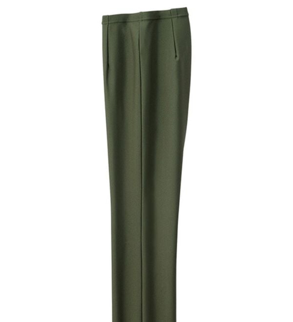 ルフラン（ルフラン）の「日本製すっきりチュニックパンツ（フルレングスパンツ）」｜カーキ