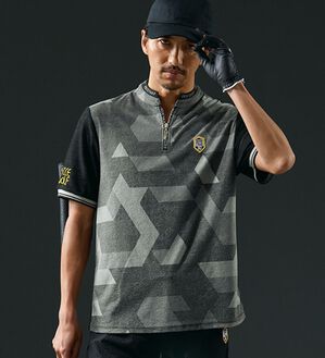 「＜フィッチェ　ゴルフ＞サマーベロアデザインハーフジップ（メンズポロシャツ）」｜詳細画像