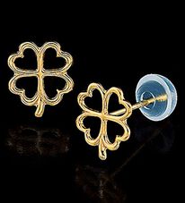 BELLUNA（ベルーナ）の「１８金・プラチナピアス　クローバー（イヤリング・ピアス）」