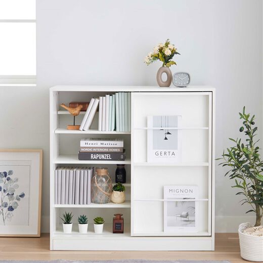 IPCDIYLab.特選】本棚（ホワイト）セット{棚板可動式}☆送料無料