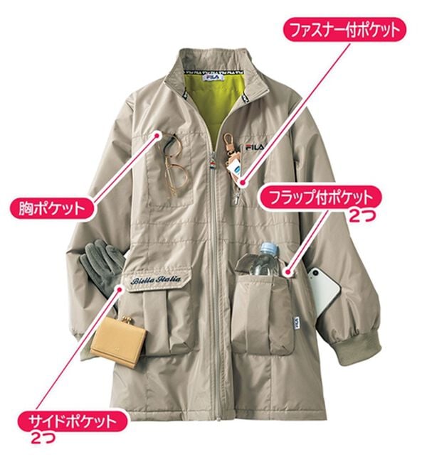 ルフラン（ルフラン）の「【フィラ】多ポケットお散歩ジャケット（ブルゾン）」｜詳細画像