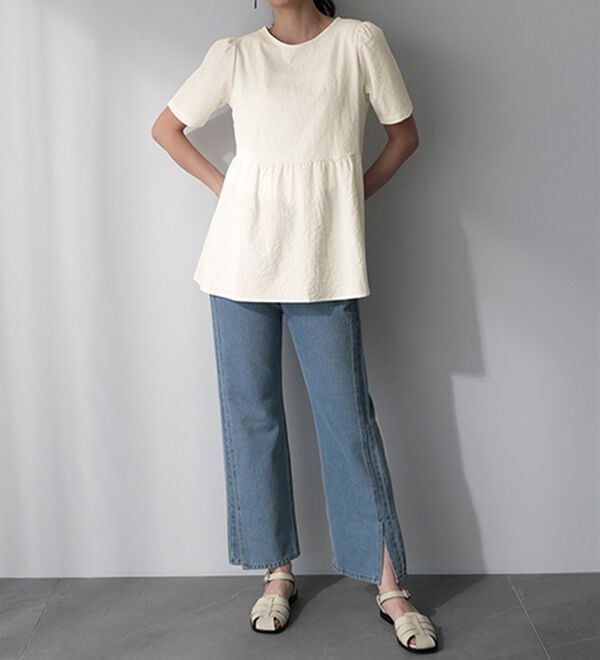 RANAN（ラナン）の「ひんやり！前後２ＷＡＹリボンデザインブラウス（ブラウス）」｜詳細画像