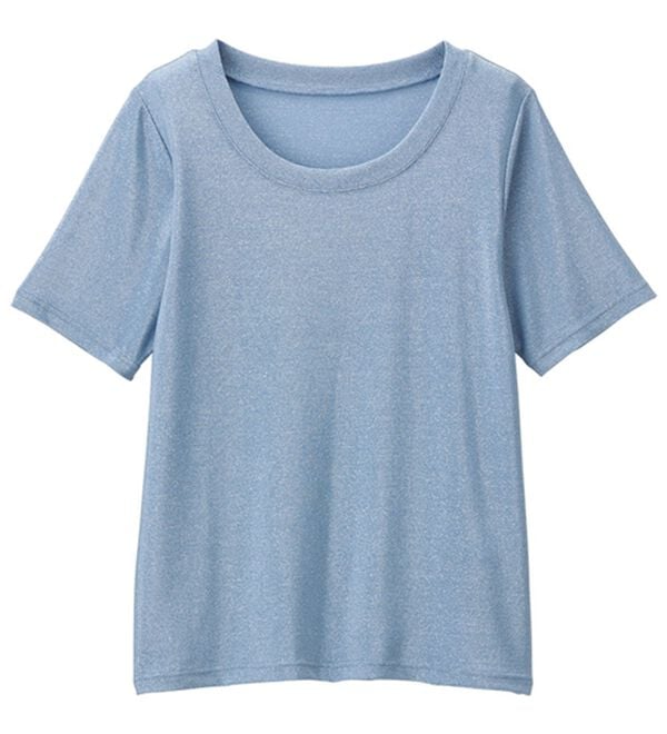 RANAN（ラナン）の「ひんやり！ラメカットソー　Ｔシャツ（Tシャツ）」｜詳細画像