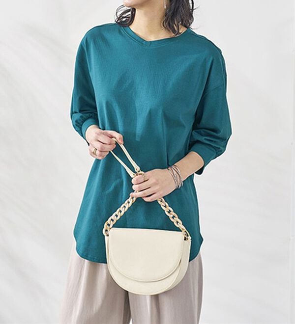 BELLUNA（ベルーナ）の「ひんやり！綿１００％キシリトールプリントチュニック（チュニック）」｜詳細画像