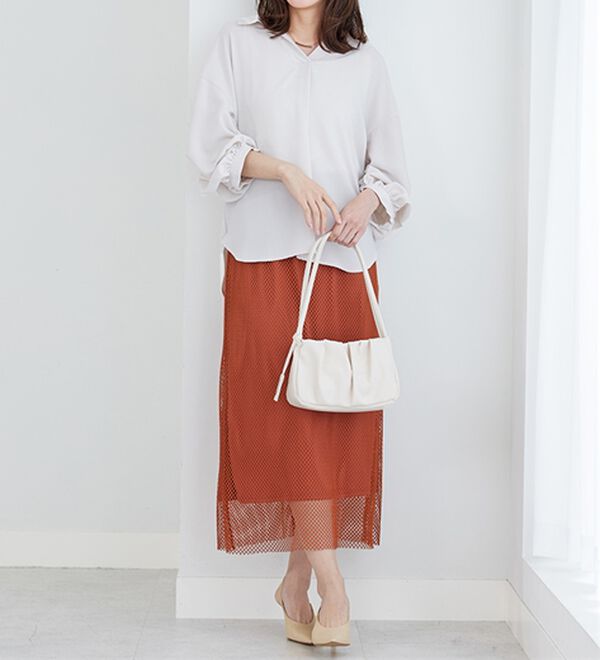 BELLUNA（ベルーナ）の「ギャザーデザインミニショルダーバッグ（その他バッグ）」｜詳細画像