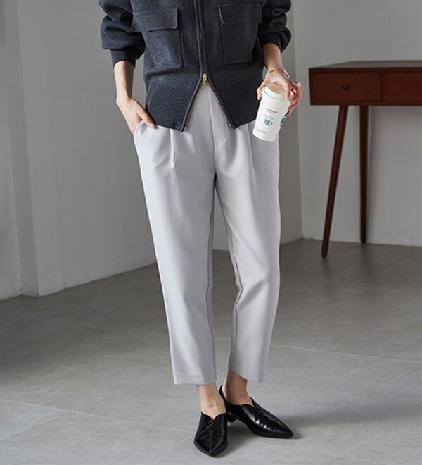 RANAN（ラナン）の「美脚シルエットクロップドパンツ（フルレングスパンツ）」｜詳細画像