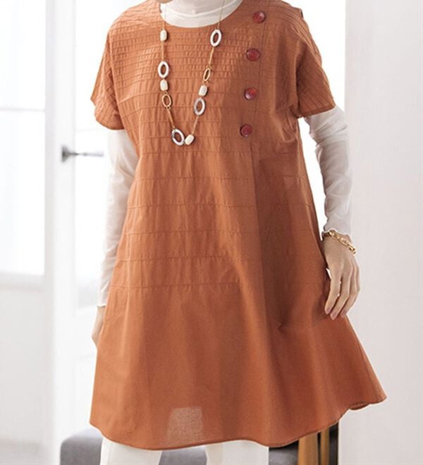 ルフラン（ルフラン）の「ピンタック素材チュニック（チュニック）」｜詳細画像