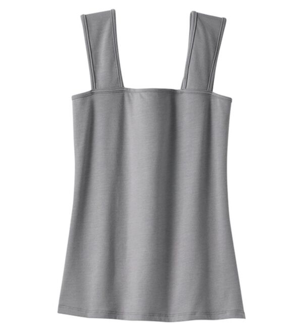 YU'NOW（ユナウ）の「【抗菌防臭】【吸水速乾】ブラ紐隠しの優秀インナー（肌着・インナーウェア）」｜グレー