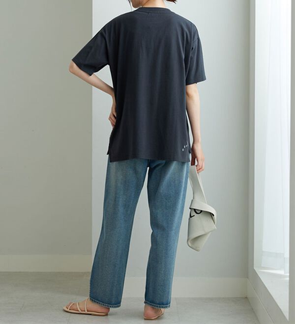 BELLUNA（ベルーナ）の「ネコ刺しゅうビッグプルオーバー（カットソー）」｜詳細画像