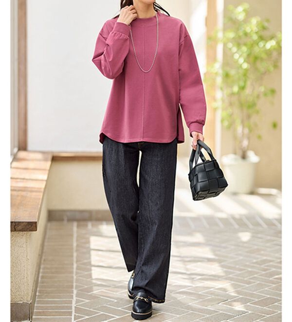 BELLUNA（ベルーナ）の「【２枚セット】大人カジュアルプルオーバー（カットソー）」｜詳細画像