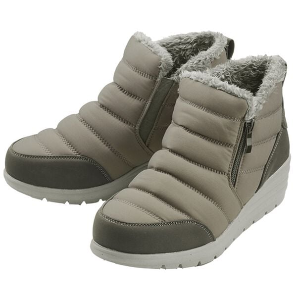 ルフラン（ルフラン）の「あったかキルティング裏ボアブーツ（ブーツ）」｜ライトグレー