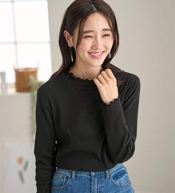 BELLUNA（ベルーナ）の「《ＨｕｇＲｅａｍコットン》メロウリブプルオーバー（カットソー）」｜詳細画像