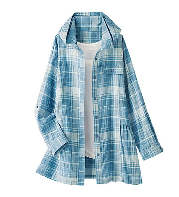 BELLUNA（ベルーナ）の「シャーリングドビー素材日差し対策パーカー（パーカー）」｜詳細画像