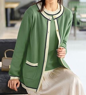 BELLUNA（ベルーナ）の「お出かけ用きれいめコーデ配色アンサンブル（アンサンブル）」｜詳細画像