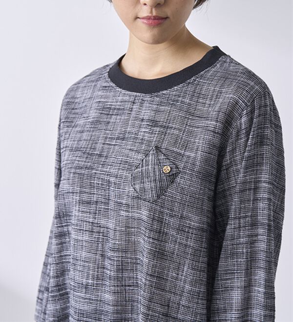 BELLUNA（ベルーナ）の「スラブ素材リブ使いブラウス（ブラウス）」｜詳細画像