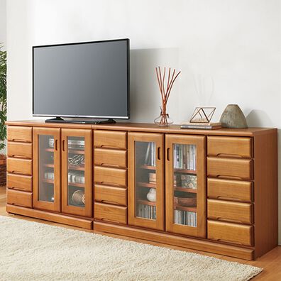 「日本製多サイズリビングボード（チェスト・タンス）」