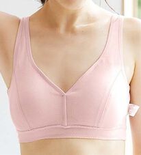 LAVIENNE（ラヴィエンヌ）の「綿１００％オーガニックコットンハーフトップブラ・リブショーツ（別売）（ブラジャー）」