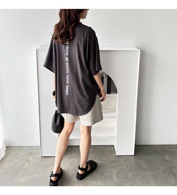 GeeRA（ジーラ）の「プリントチュニックＴシャツ（カットソー）」｜詳細画像