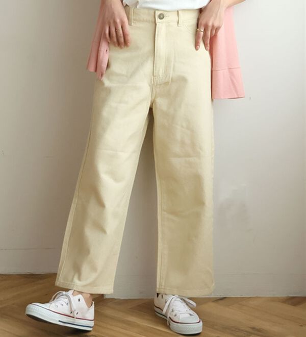 A HAPPY MARILYN（アハッピーマリリン）の「【Ｍ～７Ｌ】＜新色追加＞美脚＆美尻が叶う！優勝ワイドパンツ（ワイドパンツ・ガウチョ）」｜チノ／アイボリー