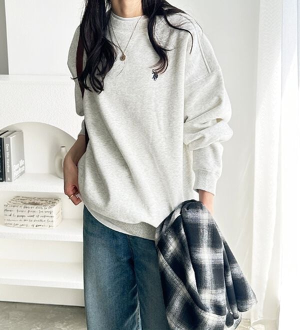 GeeRA（ジーラ）の「【U.S. POLO ASSN.】表ピーチ裏起毛スウェット（トレーナー・スウェット）」｜詳細画像