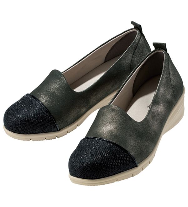 ルフラン（ルフラン）の「ラメが煌めくオペラスニーカー（スニーカー）」｜ブラック