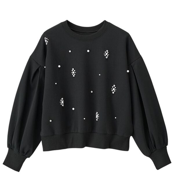 RANAN（ラナン）の「ビジュー使いボリューム袖プルオーバー（カットソー）」｜詳細画像