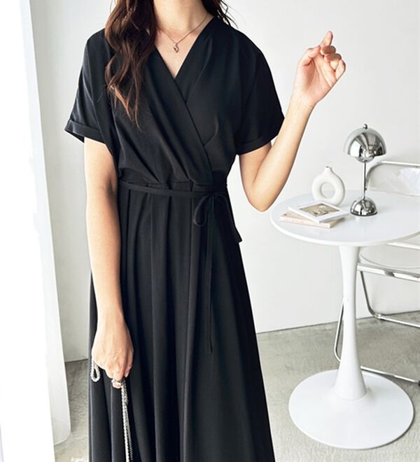 GeeRA（ジーラ）の「カシュクールフレアーワンピース（その他ワンピース）」｜詳細画像