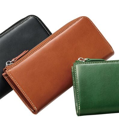 「イタリアンレザー理想のコンパクト長財布（メンズ財布・パスケース）」