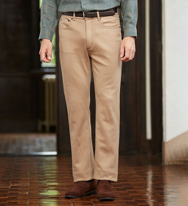 「【３本組】＜コムルヴァン・オム＞３６０&deg;のびのび楽暖パンツ（メンズフルレングスパンツ）」｜詳細画像