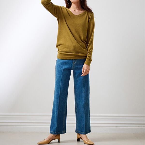 RANAN（ラナン）の「レディシルエットＶネックプルオーバー（カットソー）」｜詳細画像