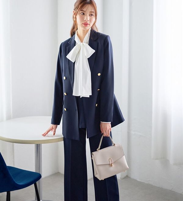 GeeRA（ジーラ）の「【入卒式/セレモニー】着回しベスト＆ジャケットセットスーツ（パンツスーツ）」｜詳細画像