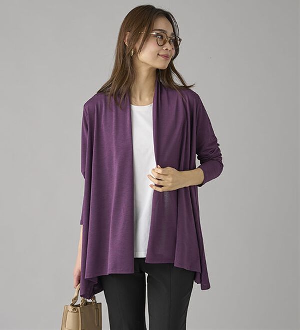 BELLUNA（ベルーナ）の「＜クールスラブ＞ドレープカーディガン（その他カーディガン）」｜詳細画像