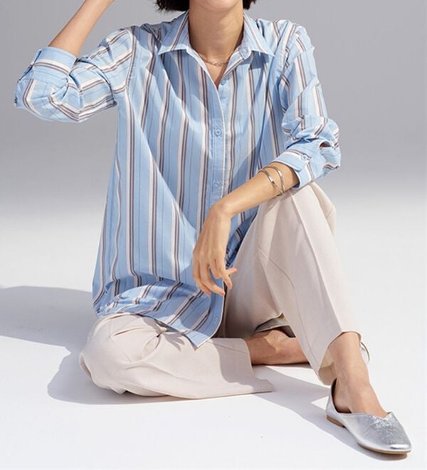 BELLUNA（ベルーナ）の「＜ＳＯＬＯＴＥＸ（Ｒ）＞ストレッチビッグシャツ（シャツ）」｜詳細画像