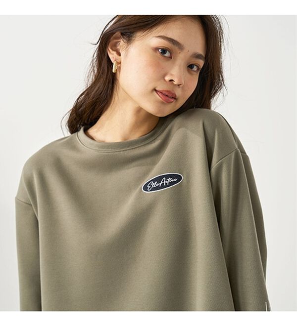 BELLUNA（ベルーナ）の「＜ＥＬＬＥ　Ａｃｔｉｖｅ＞バックリボンロゴチュニック（チュニック）」｜詳細画像