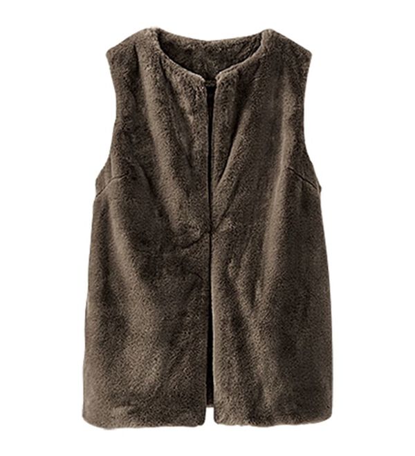 BELLUNA（ベルーナ）の「ホック付き！着映えるファーベスト（ベスト）」｜詳細画像