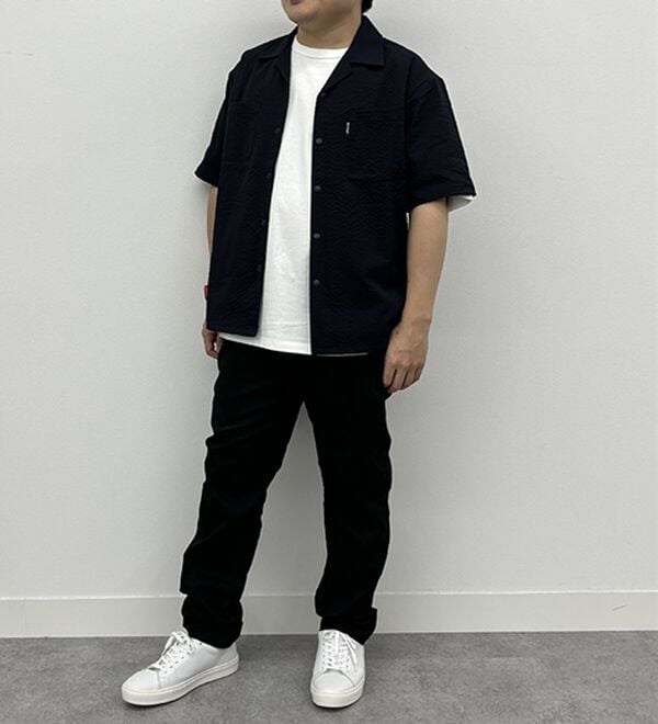 「＜ダンロップ・リファインド＞さっと羽織るサッカーシャツジャケット（メンズシャツ）」｜詳細画像