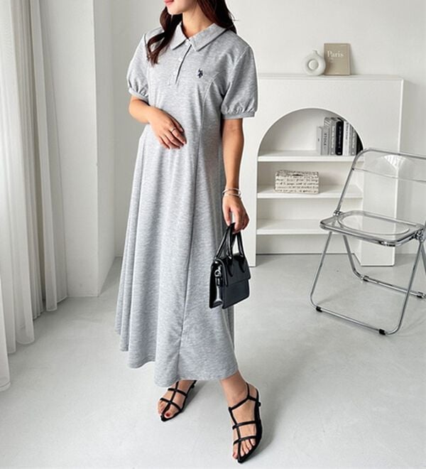 GeeRA（ジーラ）の「【Ｕ．Ｓ．ＰＯＬＯＡＳＳＮ】ポロ衿ワンピ―ス（その他ワンピース）」｜詳細画像