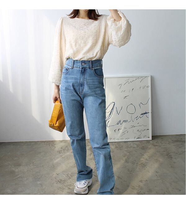 GeeRA（ジーラ）の「ワッシャー素材バルーン袖ブラウス（ブラウス）」｜詳細画像