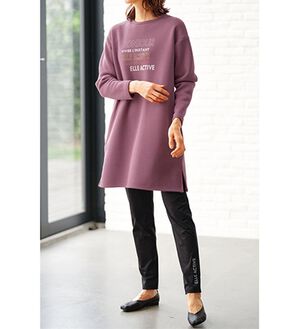 BELLUNA（ベルーナ）の「＜ＥＬＬＥ　Ａｃｔｉｖｅ＞あったかチュニックワンピセットアップ（セットアップ）」｜ピンク系