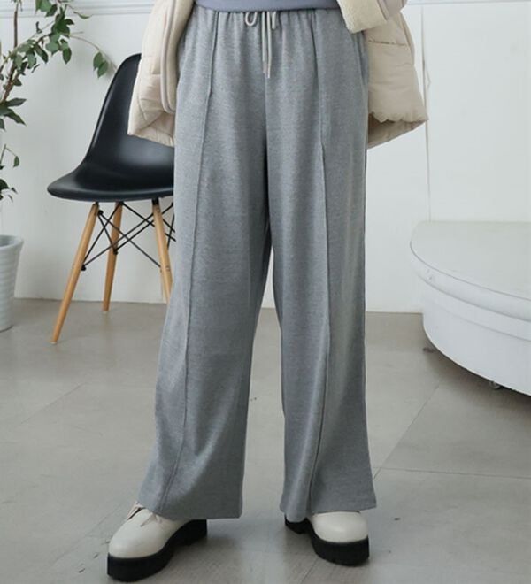 A HAPPY MARILYN（アハッピーマリリン）の「【Ｌ～６Ｌ】＜選べる２型＞ラインで着やせる楽ちん美脚なラインパンツ（フルレングスパンツ）」｜詳細画像